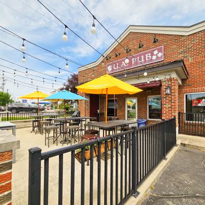 Exterior, seating area.