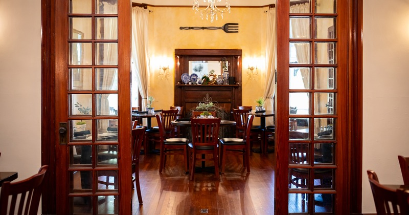 Restaurant interior, dining room