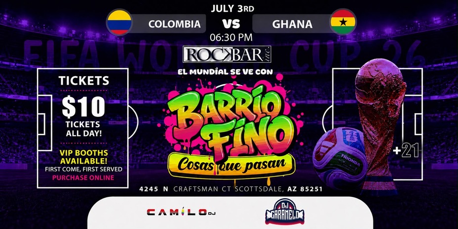 COLOMBIA vs GHANA Watch Party event photo