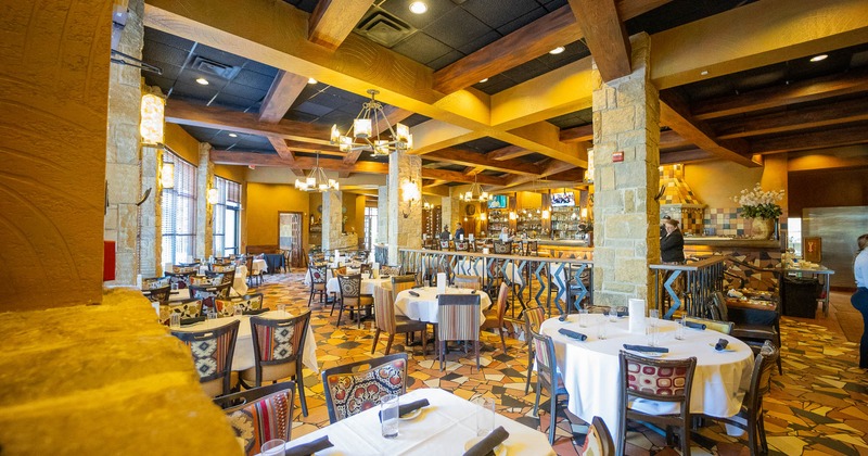 Interior, spacious dining area