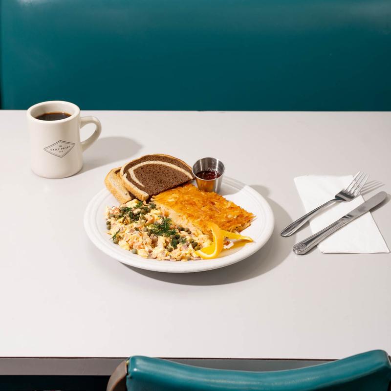 menu item 5 of 9, Smoked Salmon Scramble