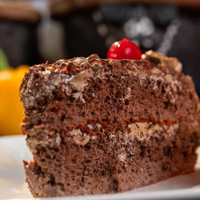 Chocolate tres leche cake.