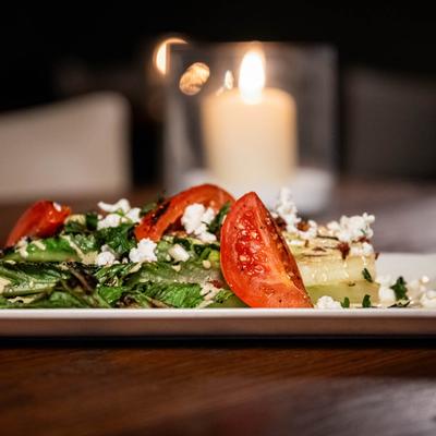Charred Romane Wedge Salad plate.