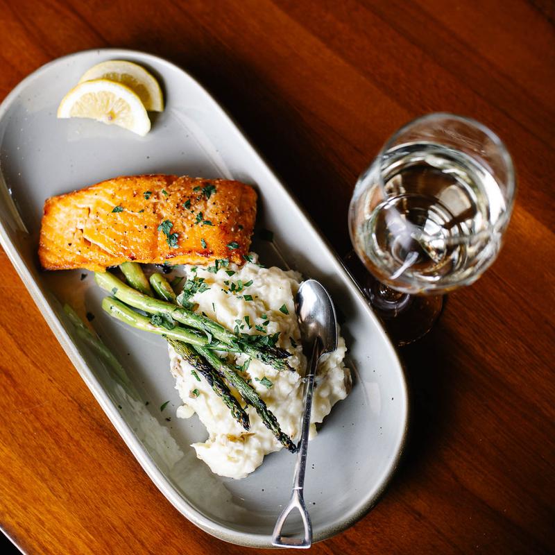 menu item 9 of 12, Maple Glazed Salmon