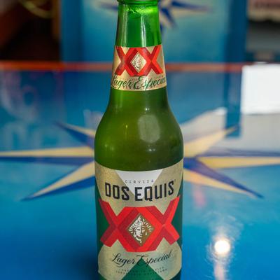Bottle of Dos Equis Especial Lager.