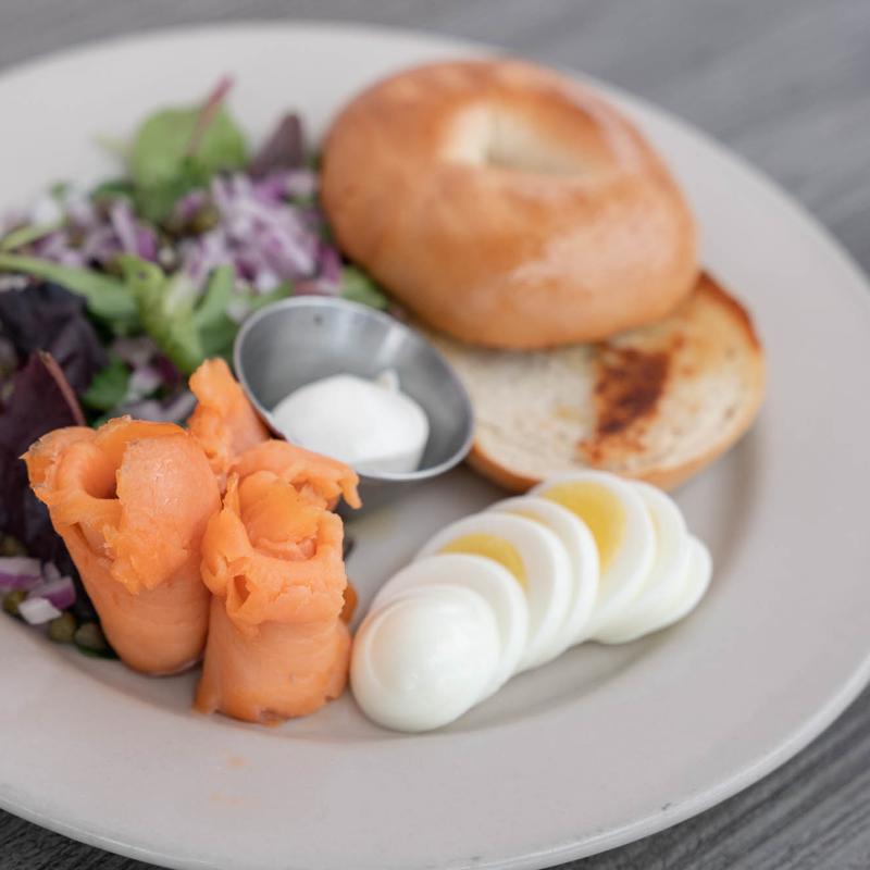 Smoked Salmon and Bagel photo