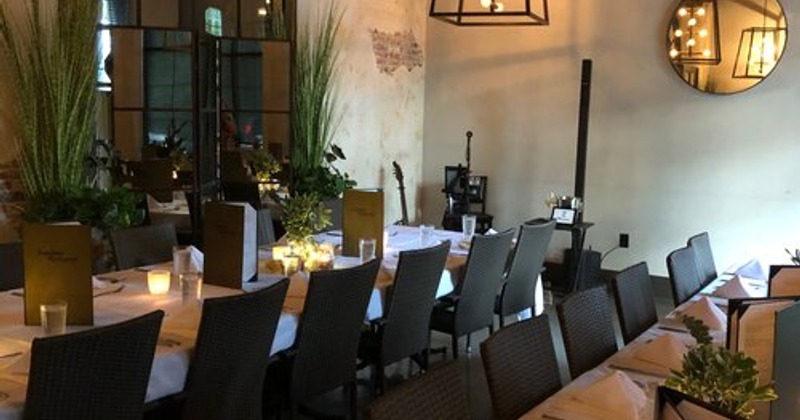 Interior, dining area