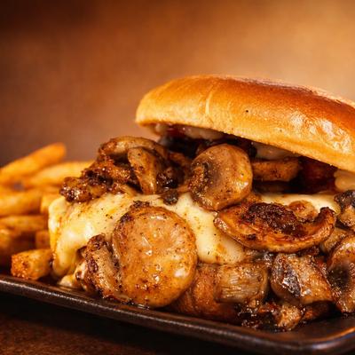 Mushroom Burger Combo.