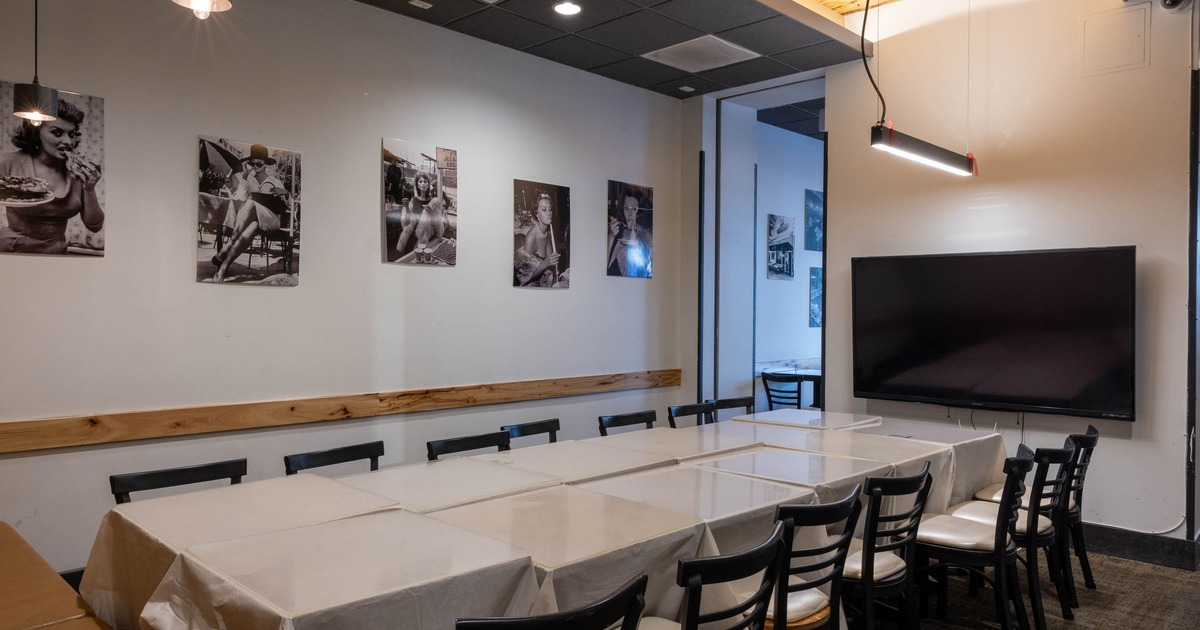 Interior seating area