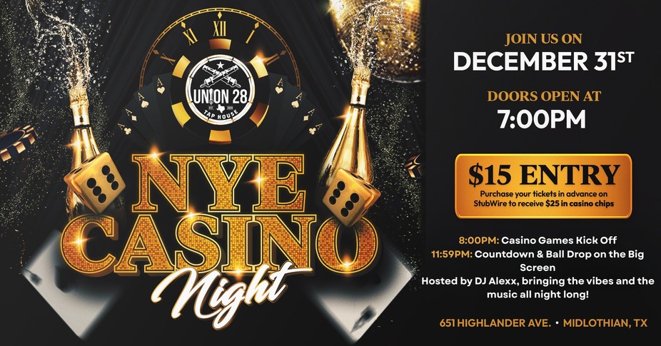 NYE Casino Night event photo