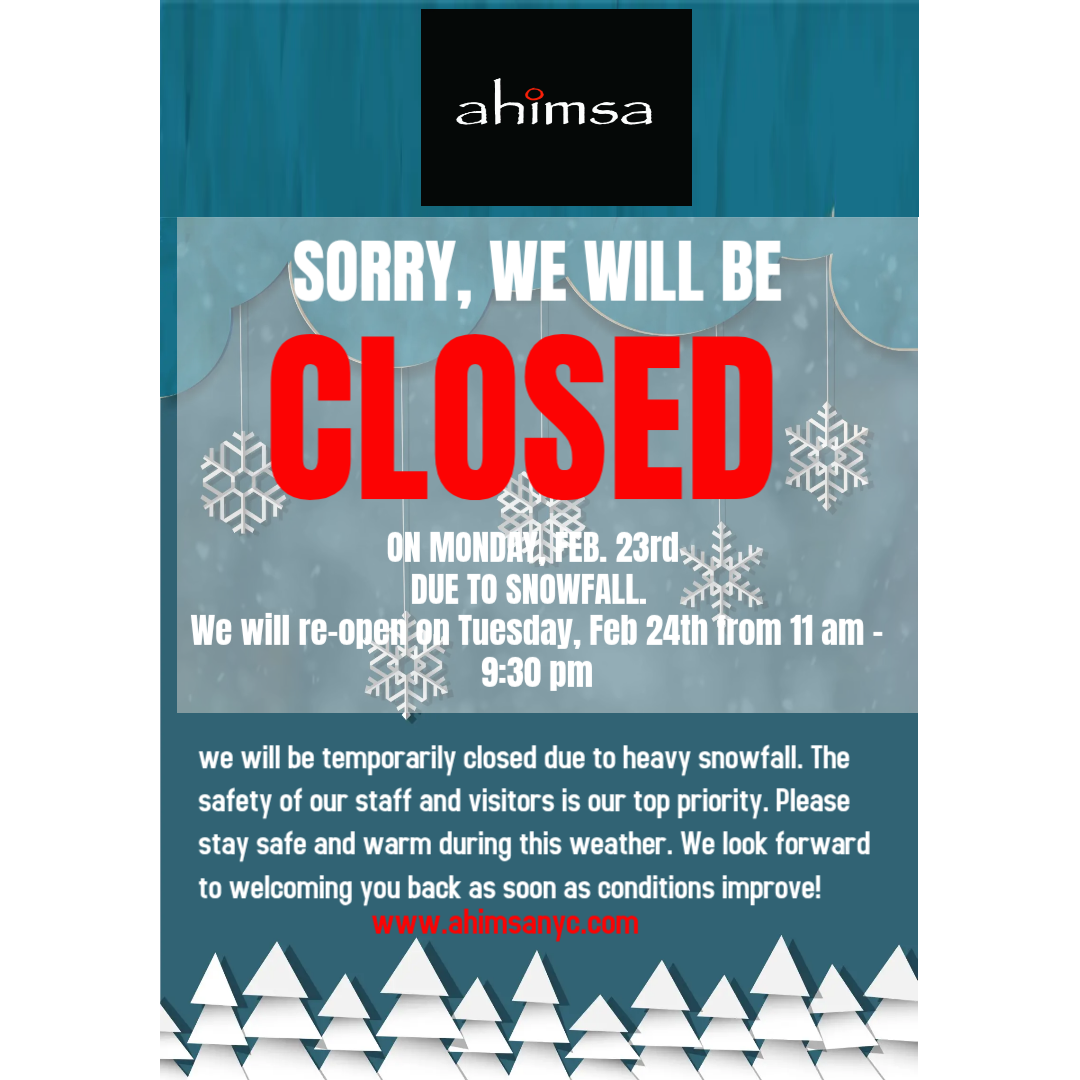 Will be closed on Monday, Feb. 23rd