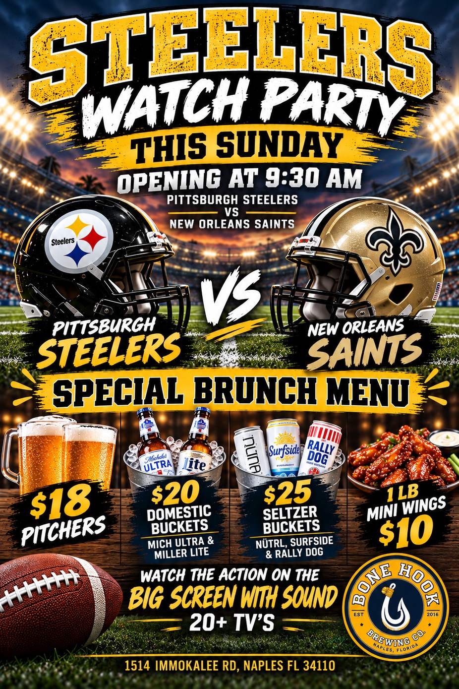 Steelers Watch Party 9:30 AM!! event photo