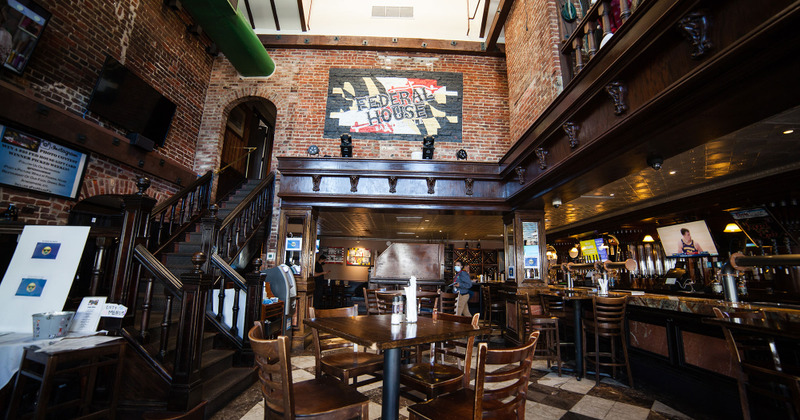 Interior, bar area on the right