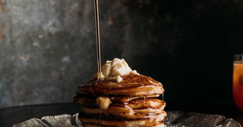 Short stack of pancakes