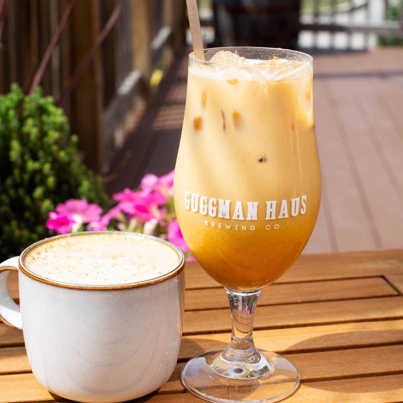Golden Hour Honey Turmeric Shaken Iced Oatmilk Latte photo