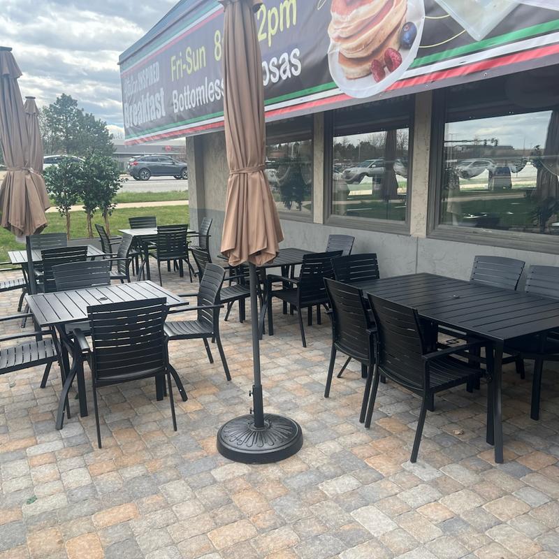 Exterior, patio, seating area