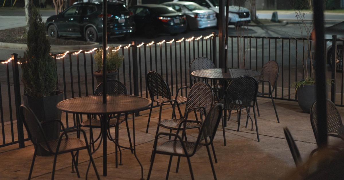 Patio, chairs and tables