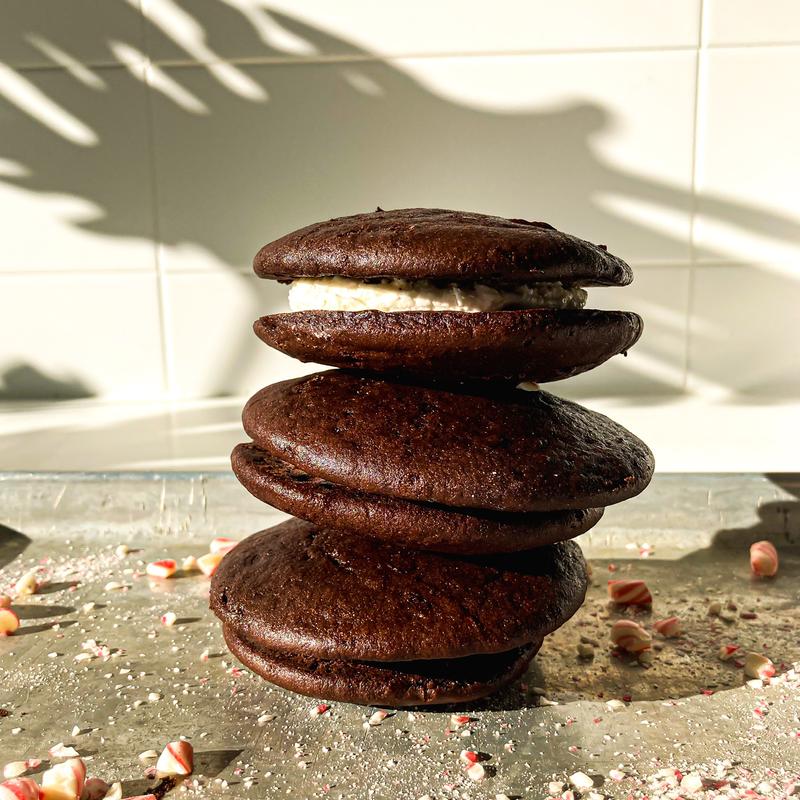 Chocolate Peppermint Whoopie Pie (GF, NF) photo