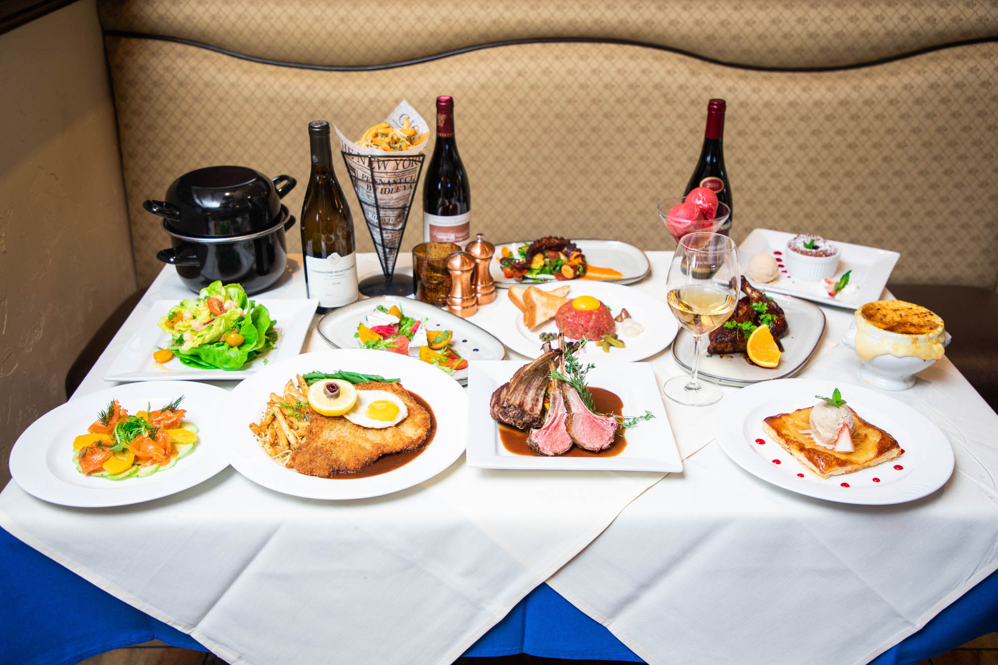 Different types of food on the table