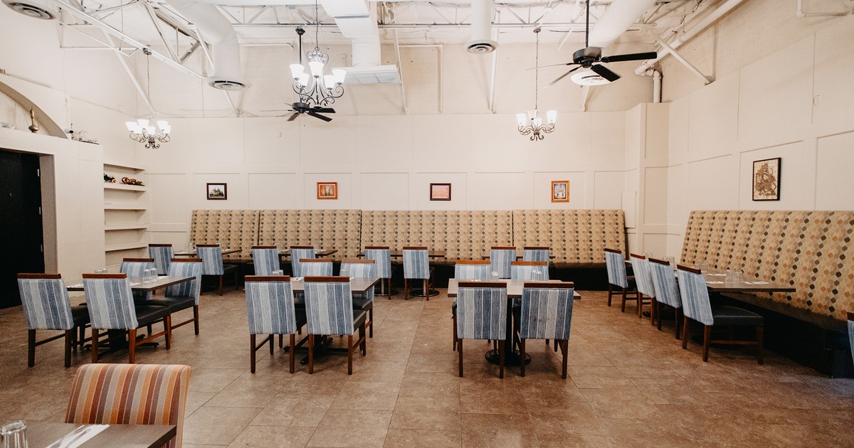 Restaurant interior, private dining room