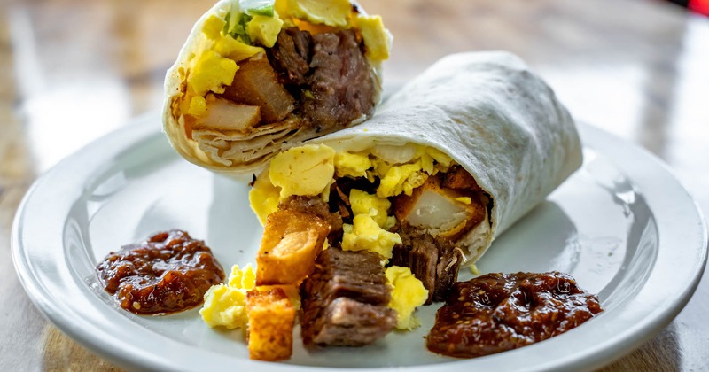 The SJ Burrito with burnt ends