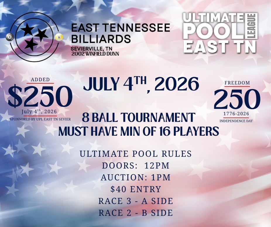 JULY 4th - 8 Ball Tournament event photo