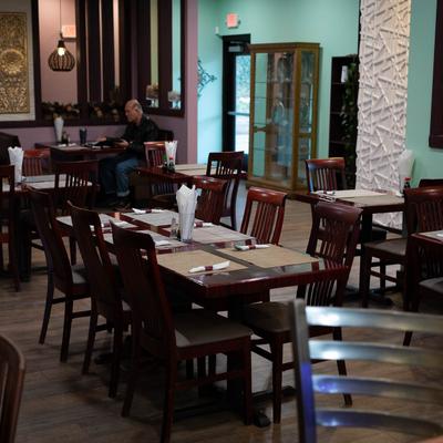 Dining area, tables.