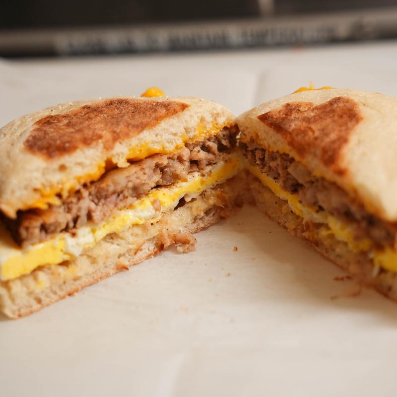 menu item 3 of 7, English Muffin Sandwich
