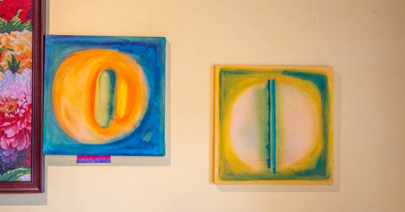 Decorated details on the wall