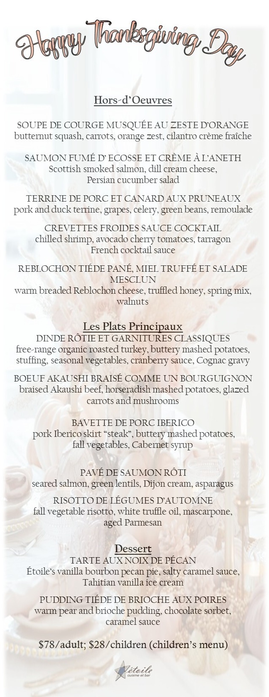 Thanksgiving event photo