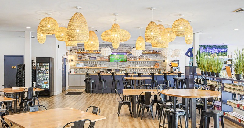 Interior seating area