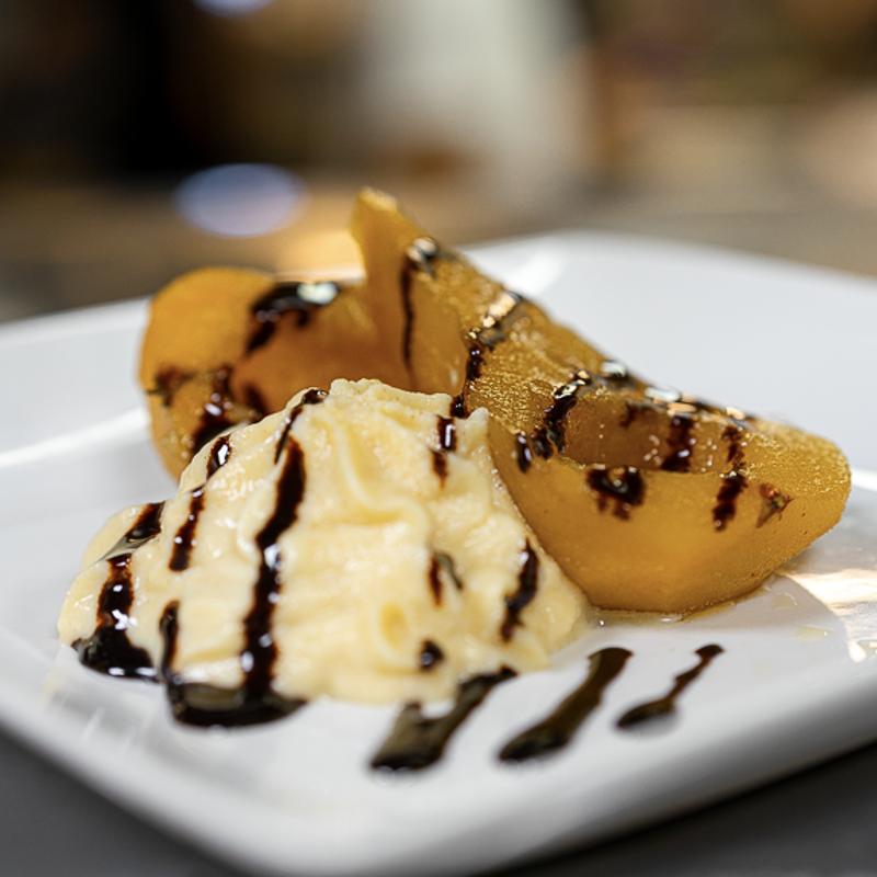 riesling poached pears.