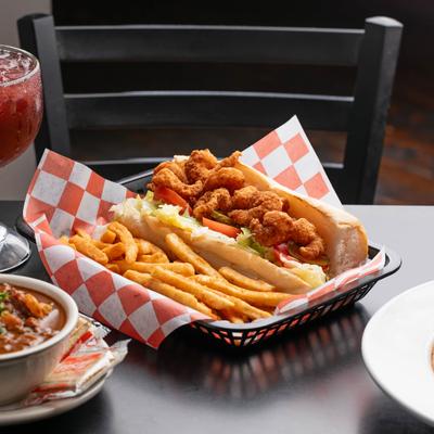 po boy cajun shrimp roanoke texas.