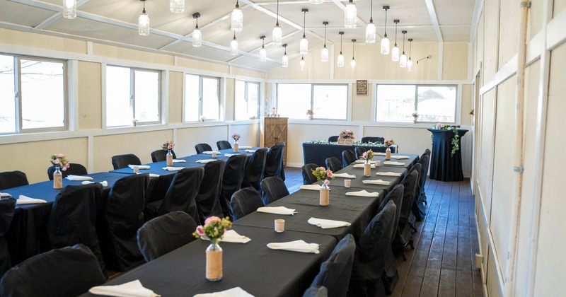 Interior, private dining area