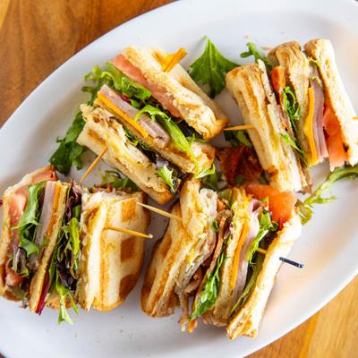 Club Waffle Sandwich.