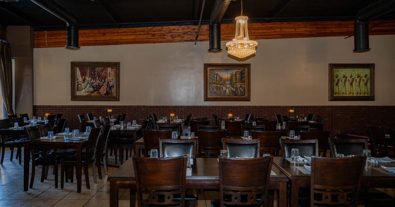 Interior, dining area