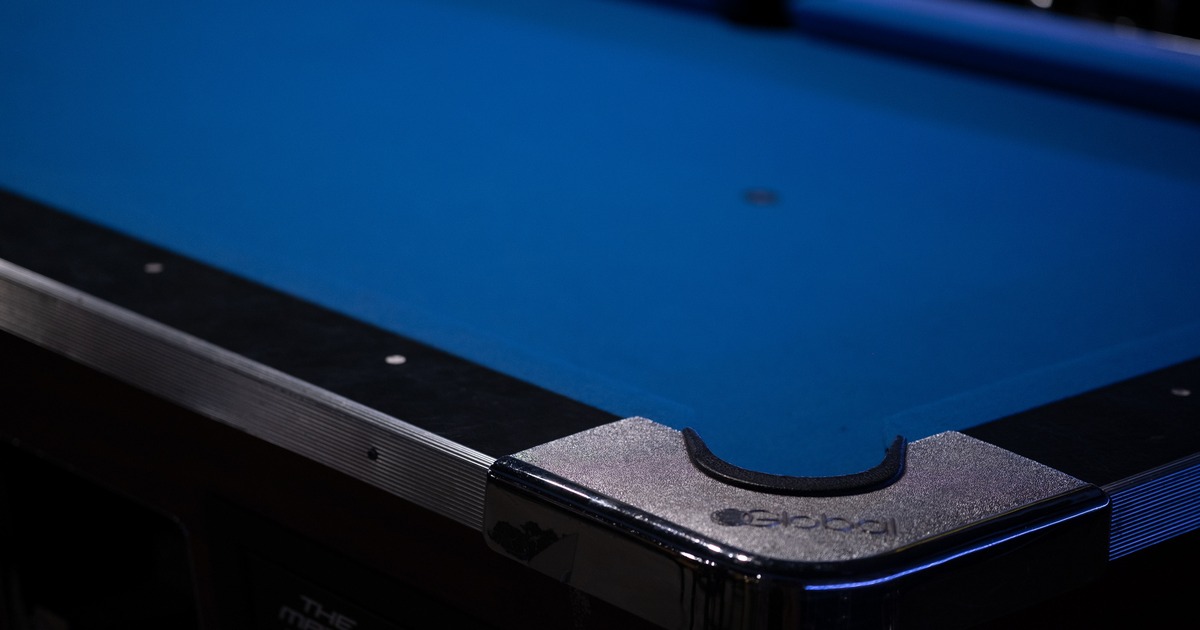 Pool table, close up, hole