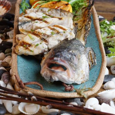 grilled branzino coming from Greece.