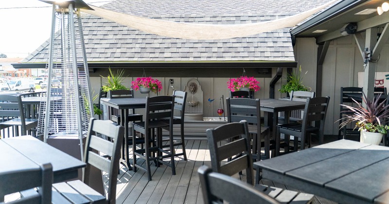 Exterior, tables and chairs