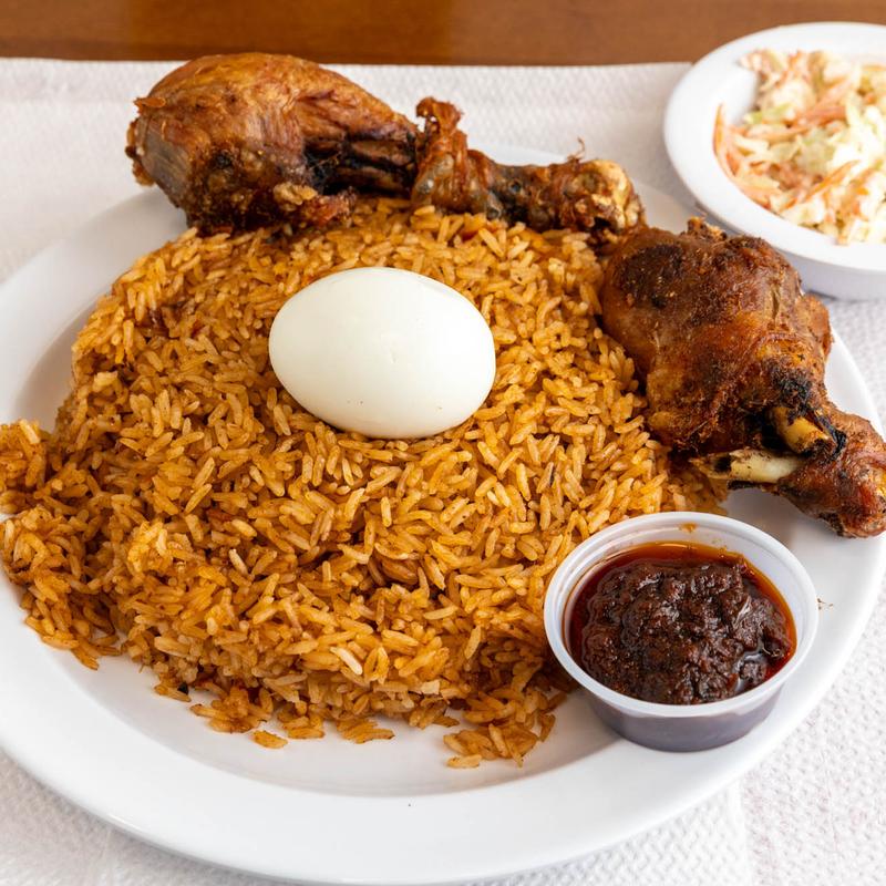 menu item 8 of 12, Jollof Rice with Meat