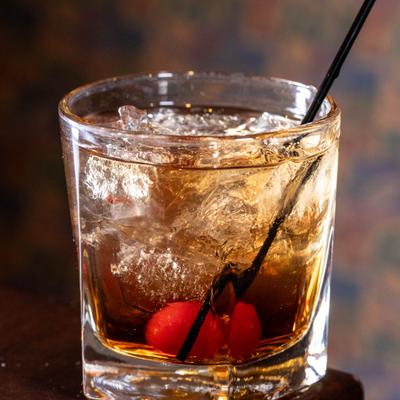 The Manhattan cocktail.
