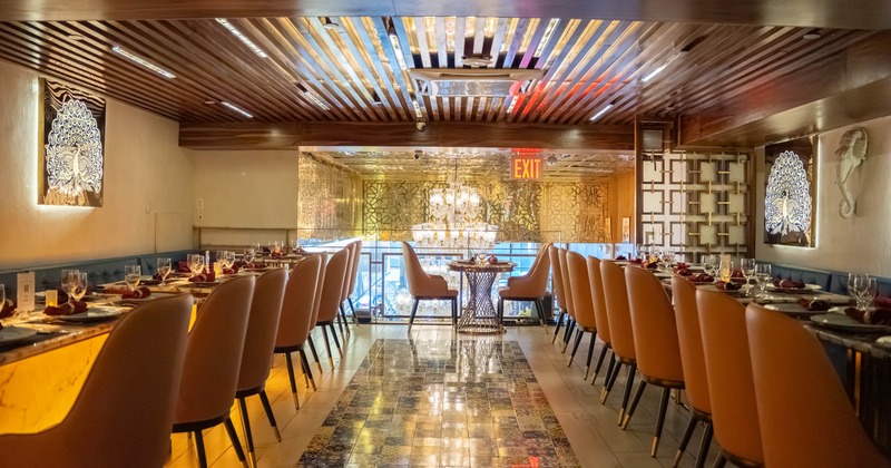 Interior, dining area