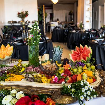 Large charcuterie tray.