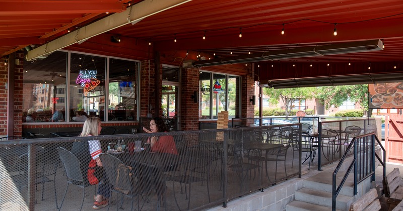 Exterior, terrace, table and chairs