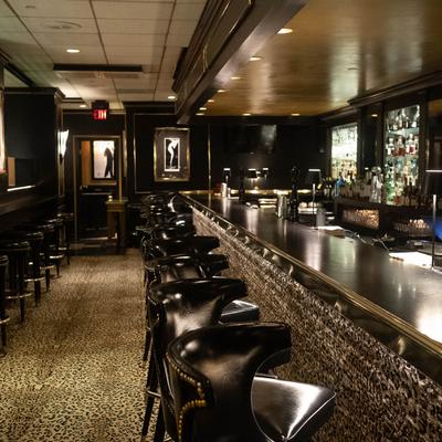 Interior, modern and classy ambiance of a bar area