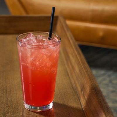 A served Radisson red cocktail.