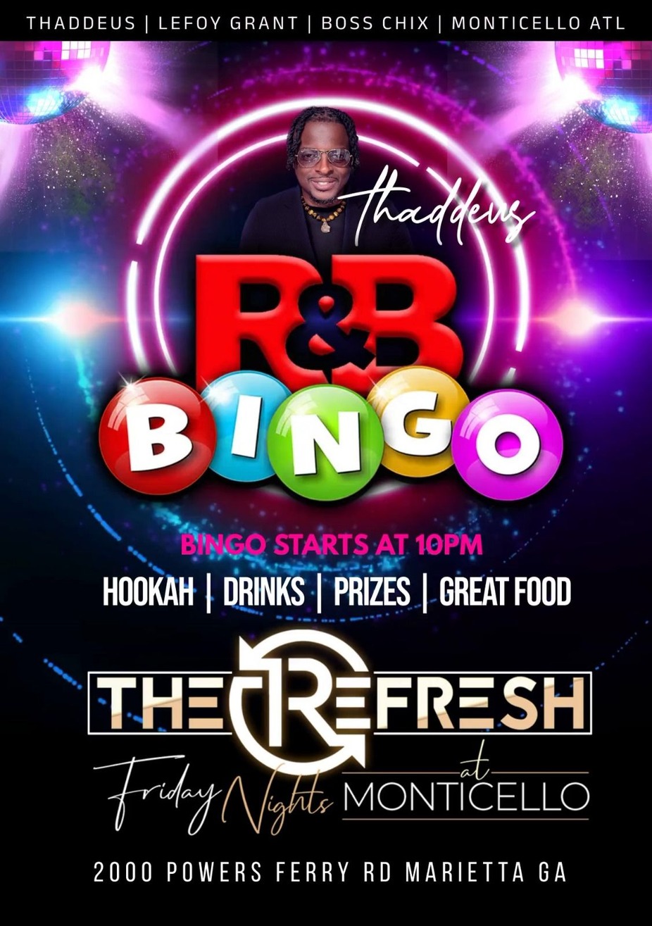 JOIN US IN MONTI'S FRONT LOUNGE FOR R&B BINGO! event photo