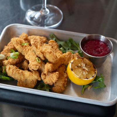 Cornmeal Calamari plate.