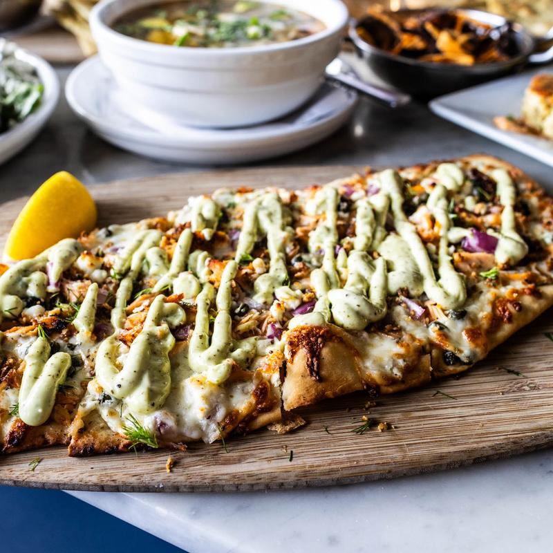 Salmon Flatbread photo