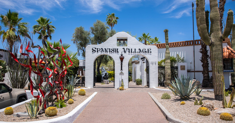 Exterior, restaurant archway